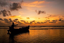 Fisherman at Muzhappilangad Beach