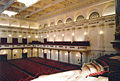 Left wall in the main hall, as seen from the stage