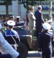 In the motorcade in the Champs Élysées on Bastille Day 2003