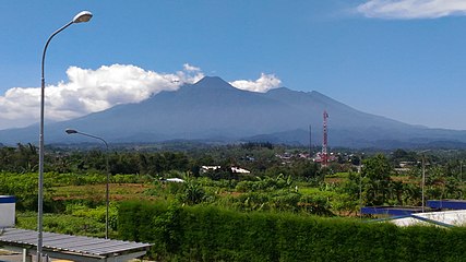 Pangrango (left) and Gede (right)