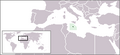 Location map for Malta