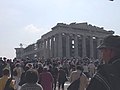 Tourists at the Parthenon