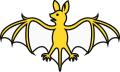 Simple heraldic bat.svg