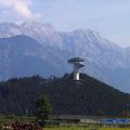 Bergisel ski jumping hill from South