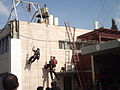 The Israeli Fire and Rescue Services demonstate abseiling