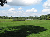 Čeština: Bechyňský rybník z povzdálí. Okres Rokycany, Česká republika. English: Bechyňský rybník as seen from far, Rokycany District, Czech Republic. This file was created as a part of the photographic program of Wikimedia Czech Republic. Project: Fotíme Česko The program supports Wikimedia Commons photographers in the Czech Republic.