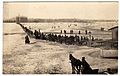 Winter traffic on the frozen Daugava River, Riga.