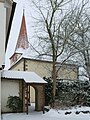 Tor durch die Wehrmauer an der Westseite der Oswaldkirche