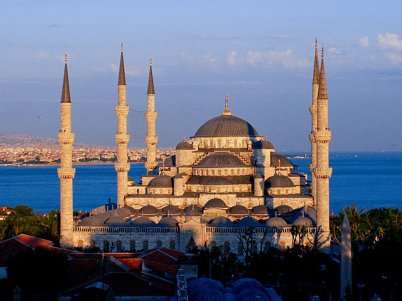 File:The Blue Mosque at sunset.jpg