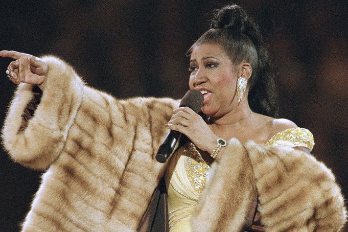 Aretha Franklin performs at pre-inaugural festivities, Jan. 1993Inaugural Festivities Aretha Franklin 1993, Washington, USA