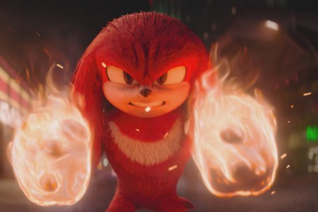 Knuckles (voiced by Idris Elba) in Knuckles, episode 6, season 1, streaming on Paramount+, 2024. Photo Credit: Paramount Pictures/Sega/Paramount+.