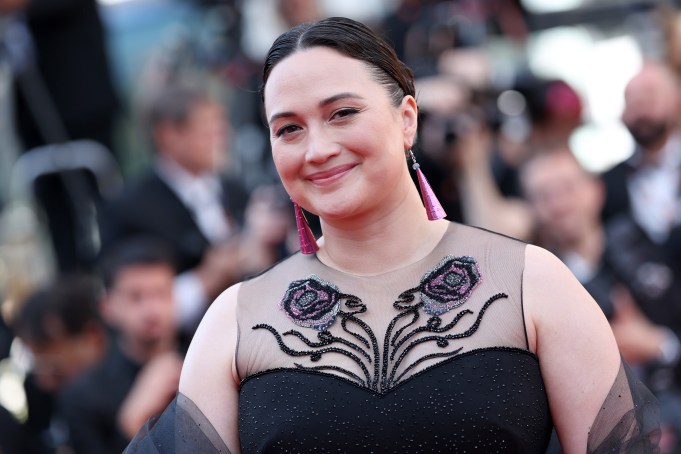 CANNES, FRANCE - MAY 23: Jury Member, Lily Gladstone attends the "L'Amour Ouf" (Beating Hearts) Red Carpet at the 77th annual Cannes Film Festival at Palais des Festivals on May 23, 2024 in Cannes, France. (Photo by Vittorio Zunino Celotto/Getty Images)