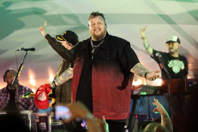 AMAGANSETT, NEW YORK - AUGUST 17: Jelly Roll performs live for SiriusXM at The Stephen Talkhouse on August 17, 2024 in Amagansett, New York. (Photo by Cindy Ord/Getty Images for SiriusXM)