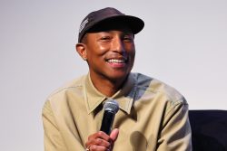 NEW YORK, NEW YORK - JUNE 10: Pharrell Williams speaks onstage at Storytellers – Pharrell Williams With Minya Oh during the 2022 Tribeca Festivalat BMCC Tribeca PAC on June 10, 2022 in New York City. (Photo by Dia Dipasupil/Getty Images for Tribeca Festival )