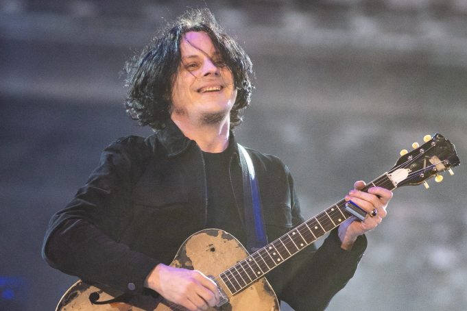 DETROIT, MICHIGAN - JUNE 06: Jack White performs onstage at Live from Detroit: The Concert at Michigan Central" at Michigan Central Station on June 06, 2024 in Detroit, Michigan. (Photo by Aaron J. Thornton/Getty Images)