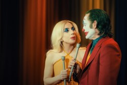 JOKER: FOLIE A DEUX, (aka JOKER 2), from left: Lady Gaga as Harley Quinn, Joaquin Phoenix as Joker, 2024. © Warner Bros. / Courtesy Everett Collection