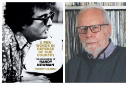 Randy Newman book cover and writer Robert Hilburn biography a few words in defense of our country