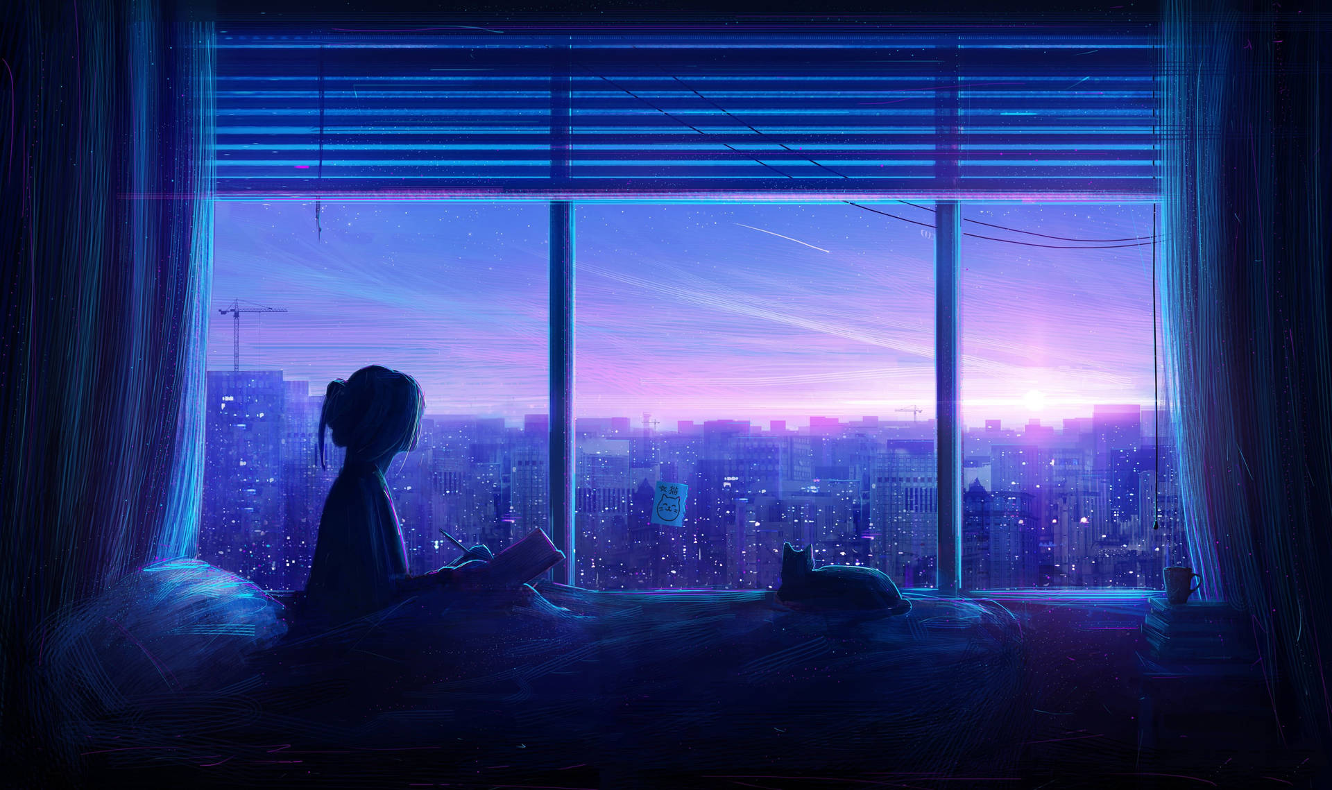 Blue Anime Aesthetic Wallpaper