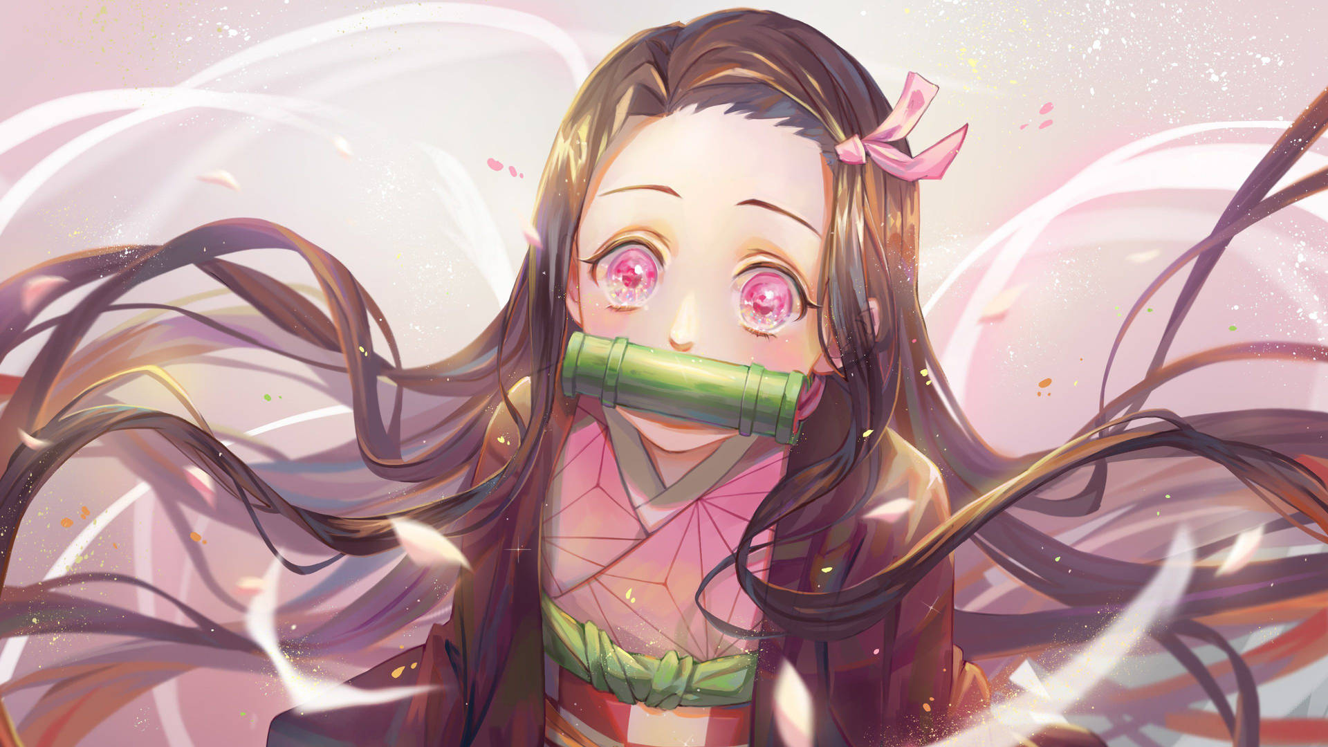 Estética De Nezuko Fondo de pantalla