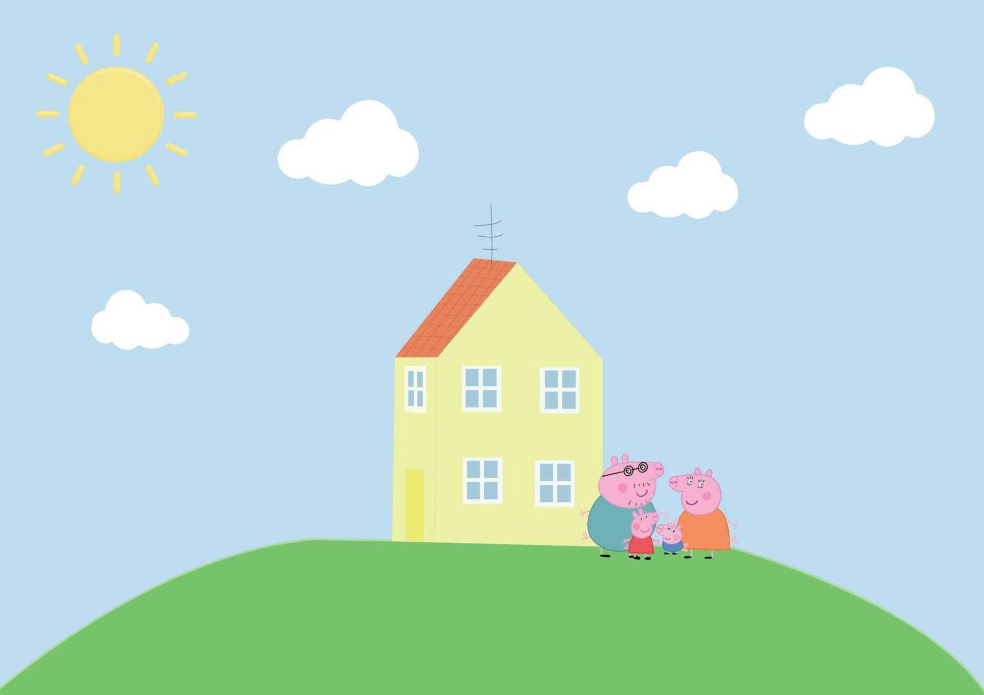 Peppa Pig House Wallpaper