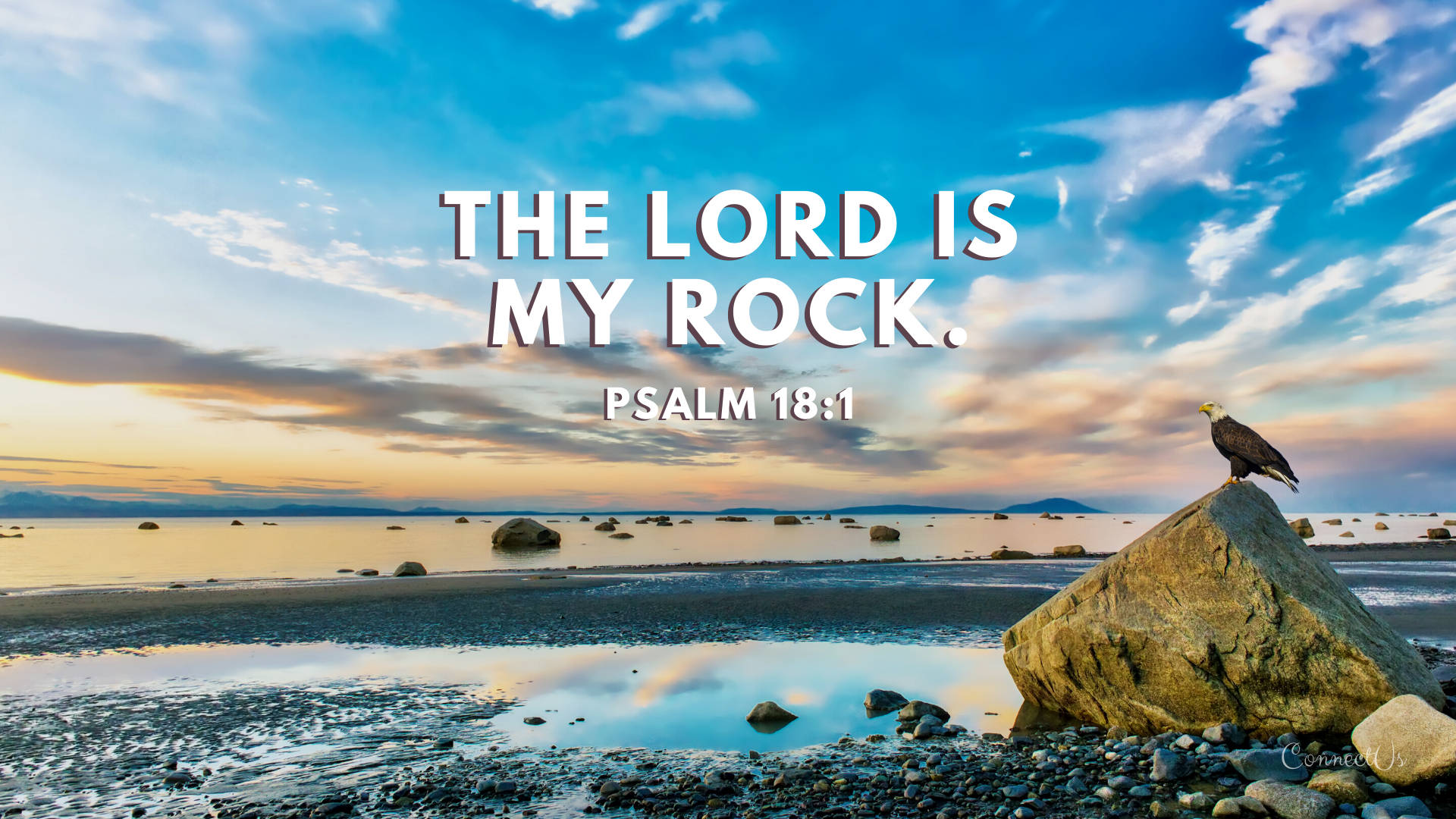 1920x1080 HD Biblical Psalm 18:1 Wallpaper