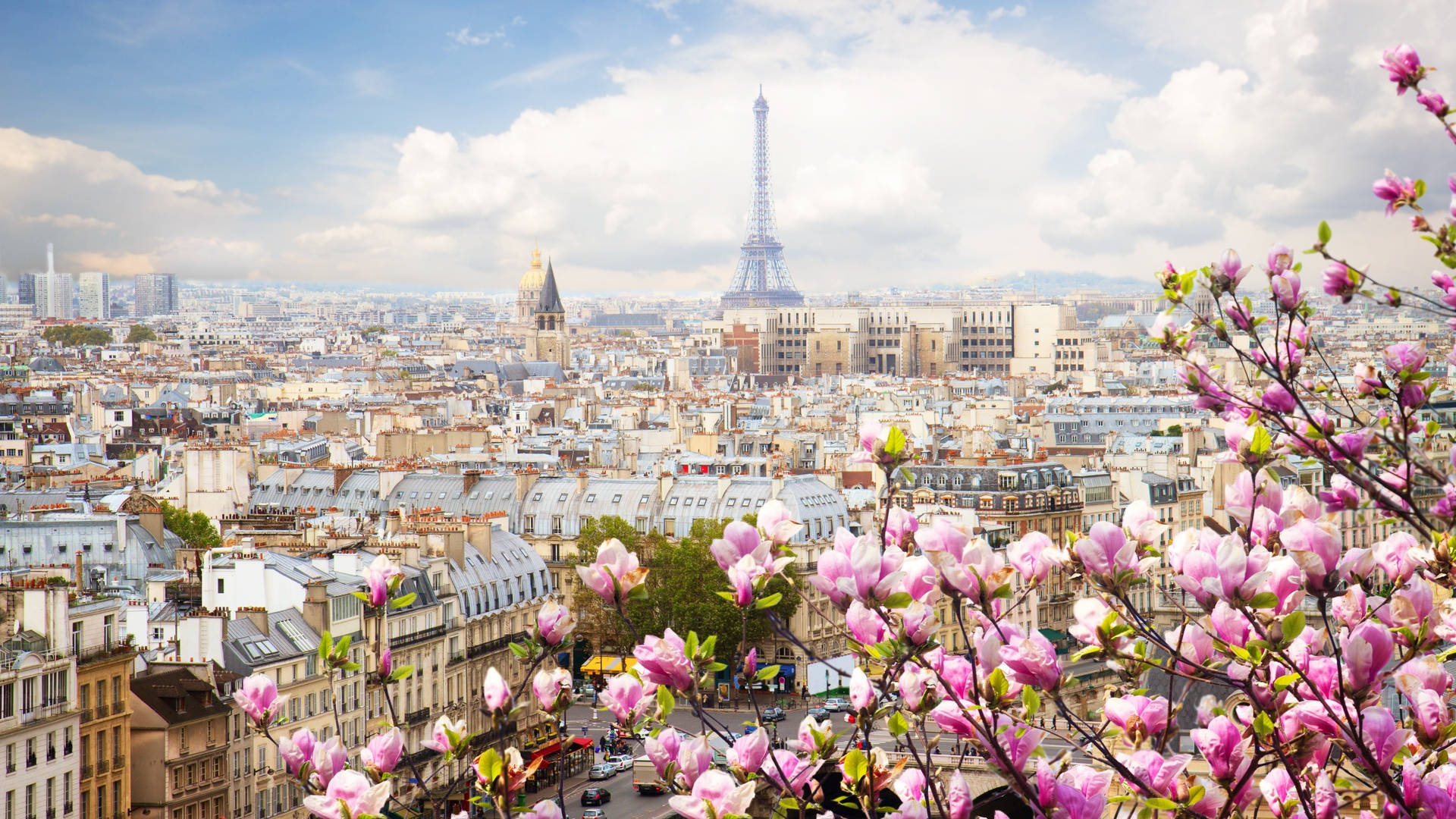 1920x1080edifícios Parisienses Em Hd Papel de Parede