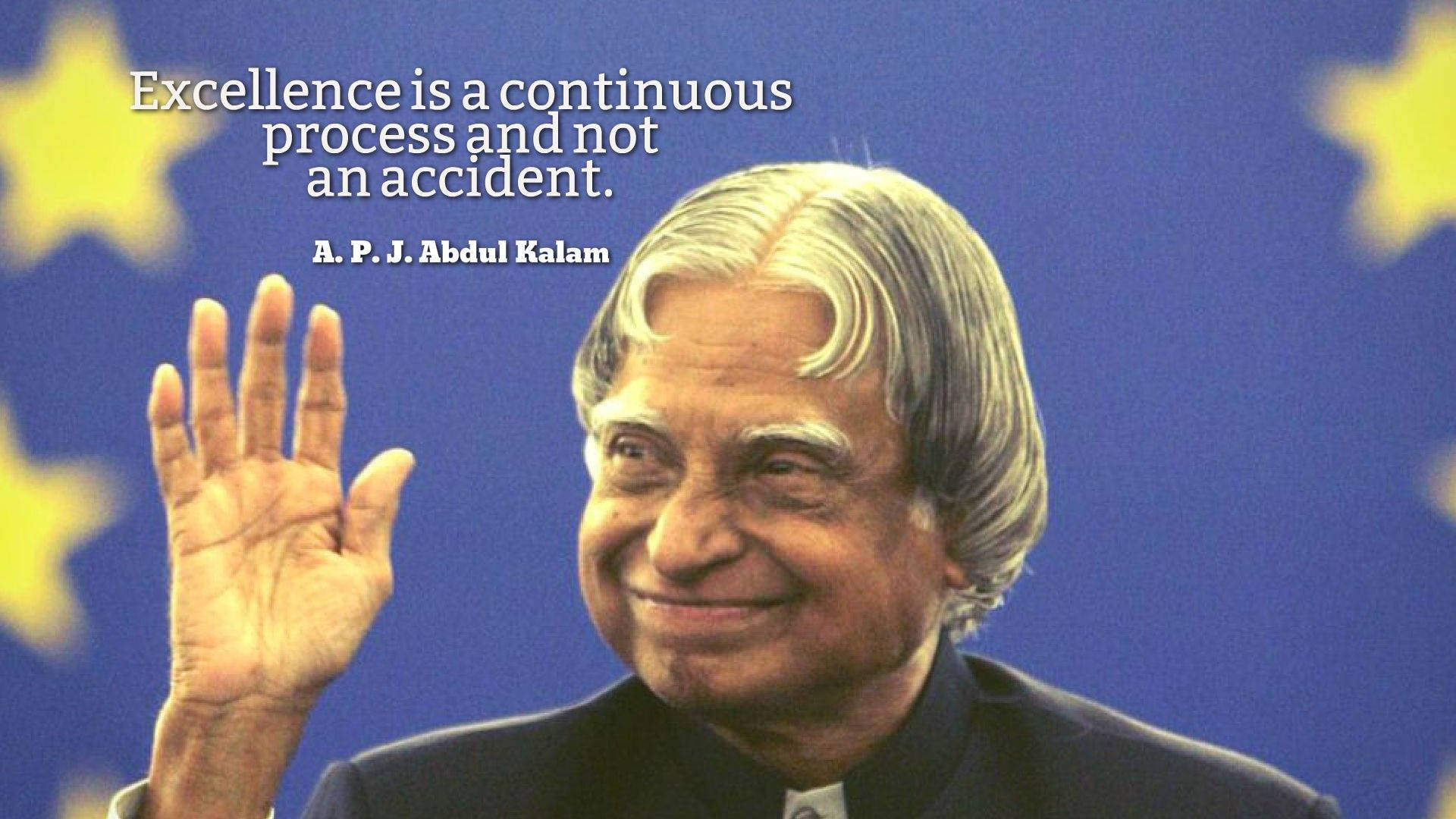 Abdul Kalam HD Excellence Quote Wallpaper