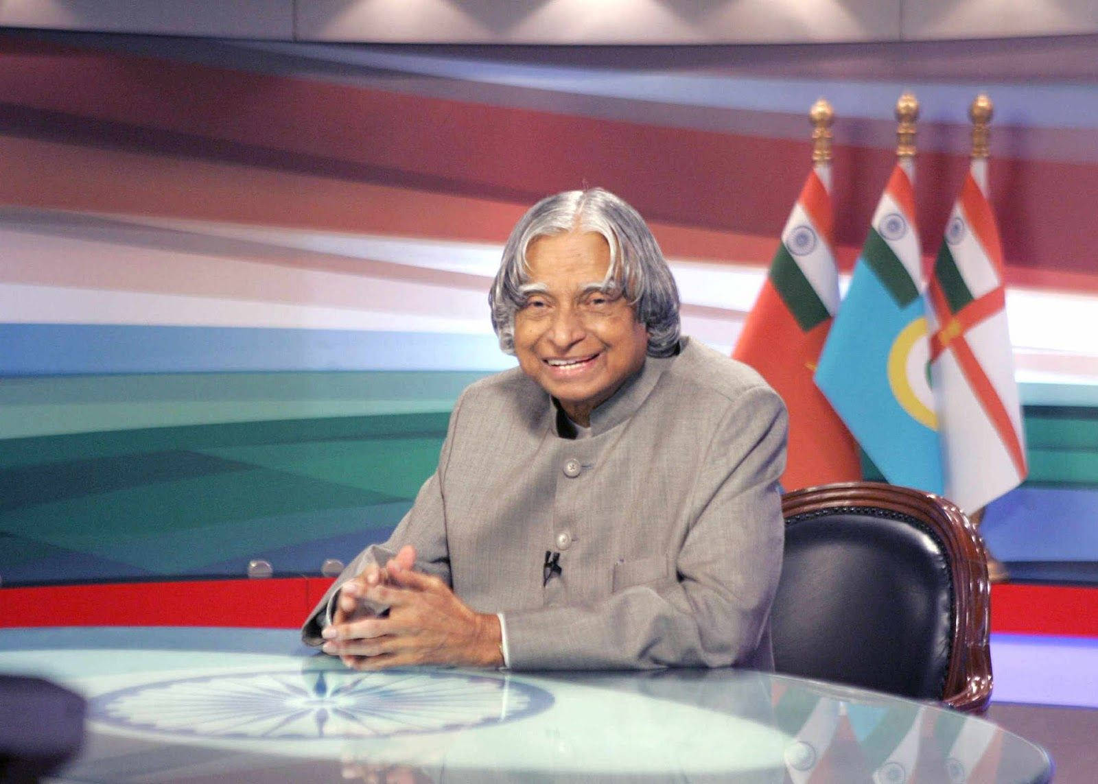 Abdul Kalam HD Flags Wallpaper