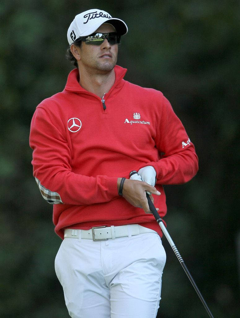 Adam Scott In Red Jacket Wallpaper