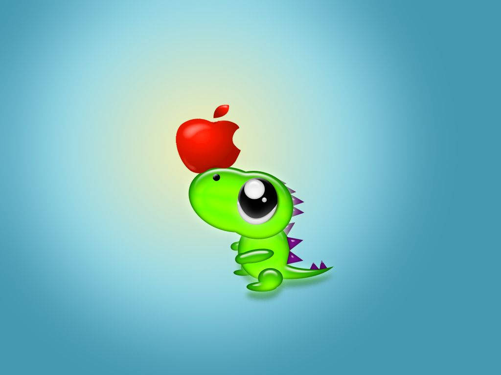 Apple Aesthetic Dino Wallpaper