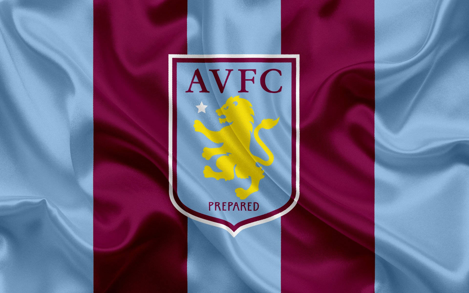 Bendera Berkerut Aston Villa Fc Wallpaper