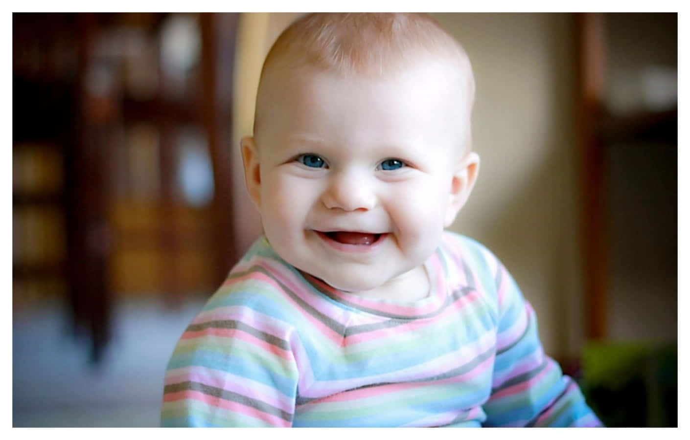 Blonde Baby Boy Smile Picture