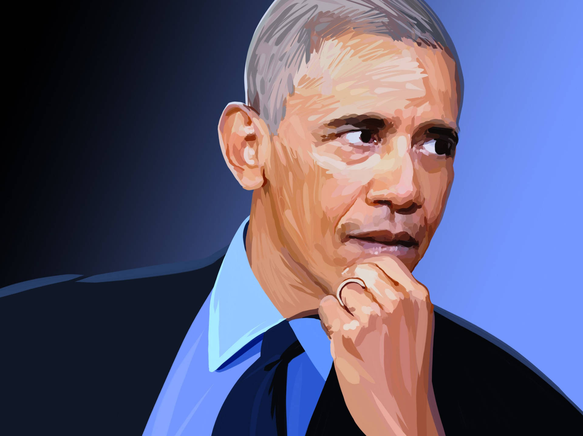 Barackobama Grafische Illustration Wallpaper