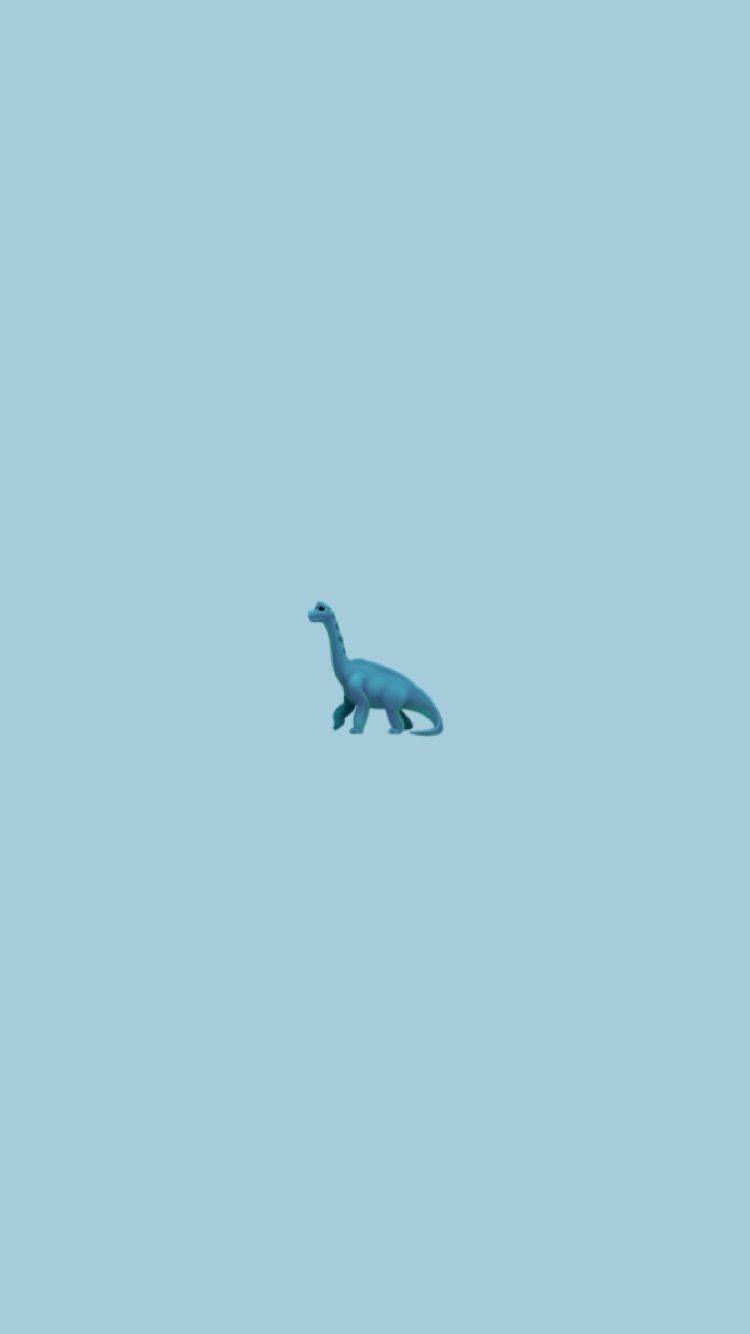 Blauerästhetischer Dino Andesaurus Wallpaper