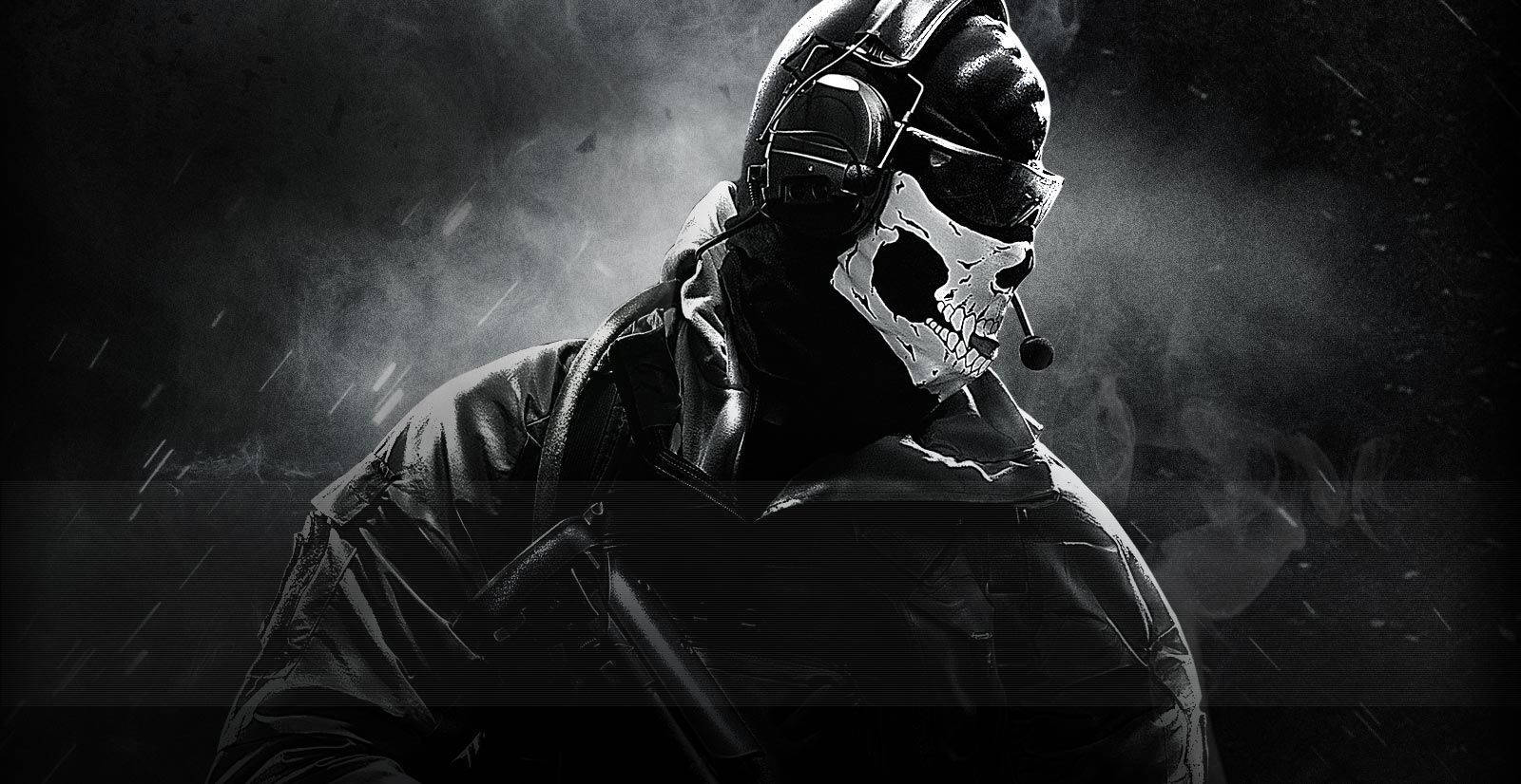 Caption: Player Engaging in Call of Duty Ghosts Game Wallpaper