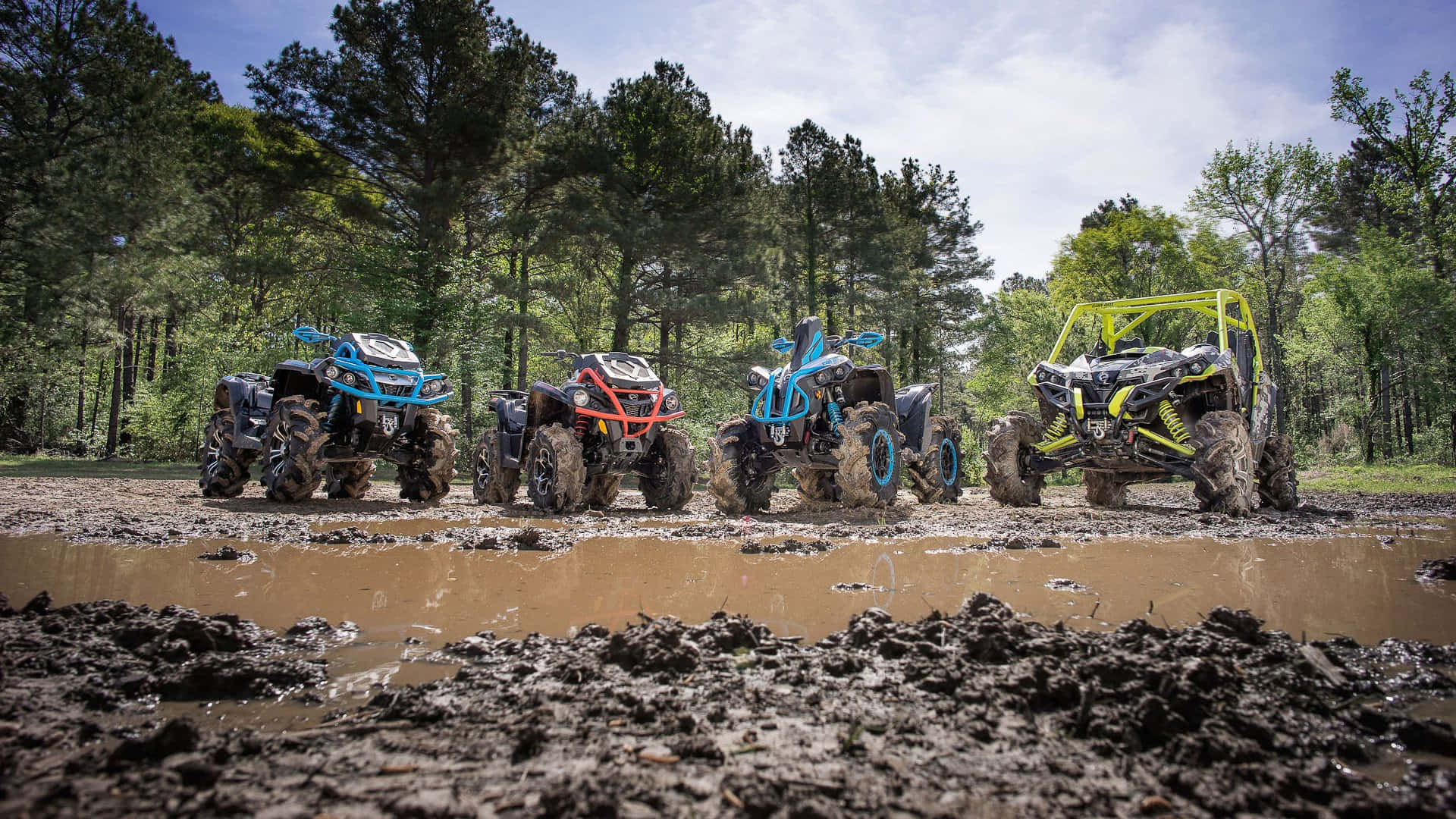 Canam X Mr Schlamm Lineup Atv Wallpaper