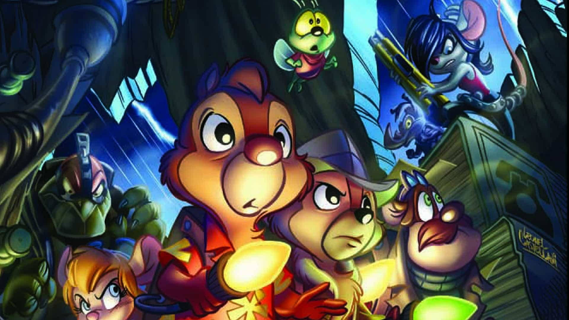 Chip N Dale Rescue Rangers In The Dark Wallpaper