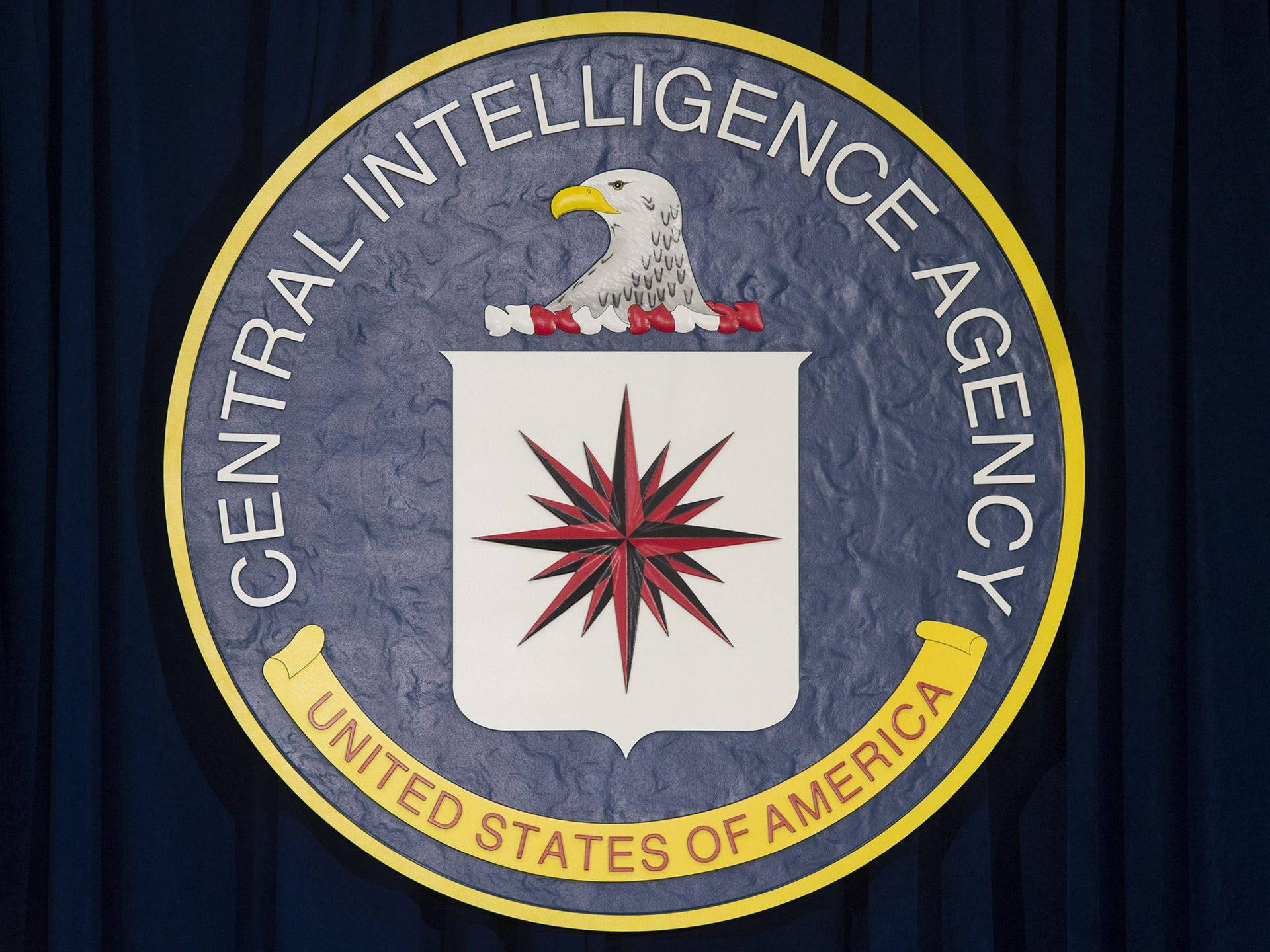 Cia Logo tekstureret forsegler tapet Wallpaper