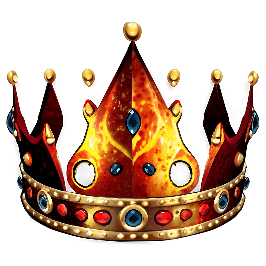 Fiery Crown Graphic Png 81 PNG