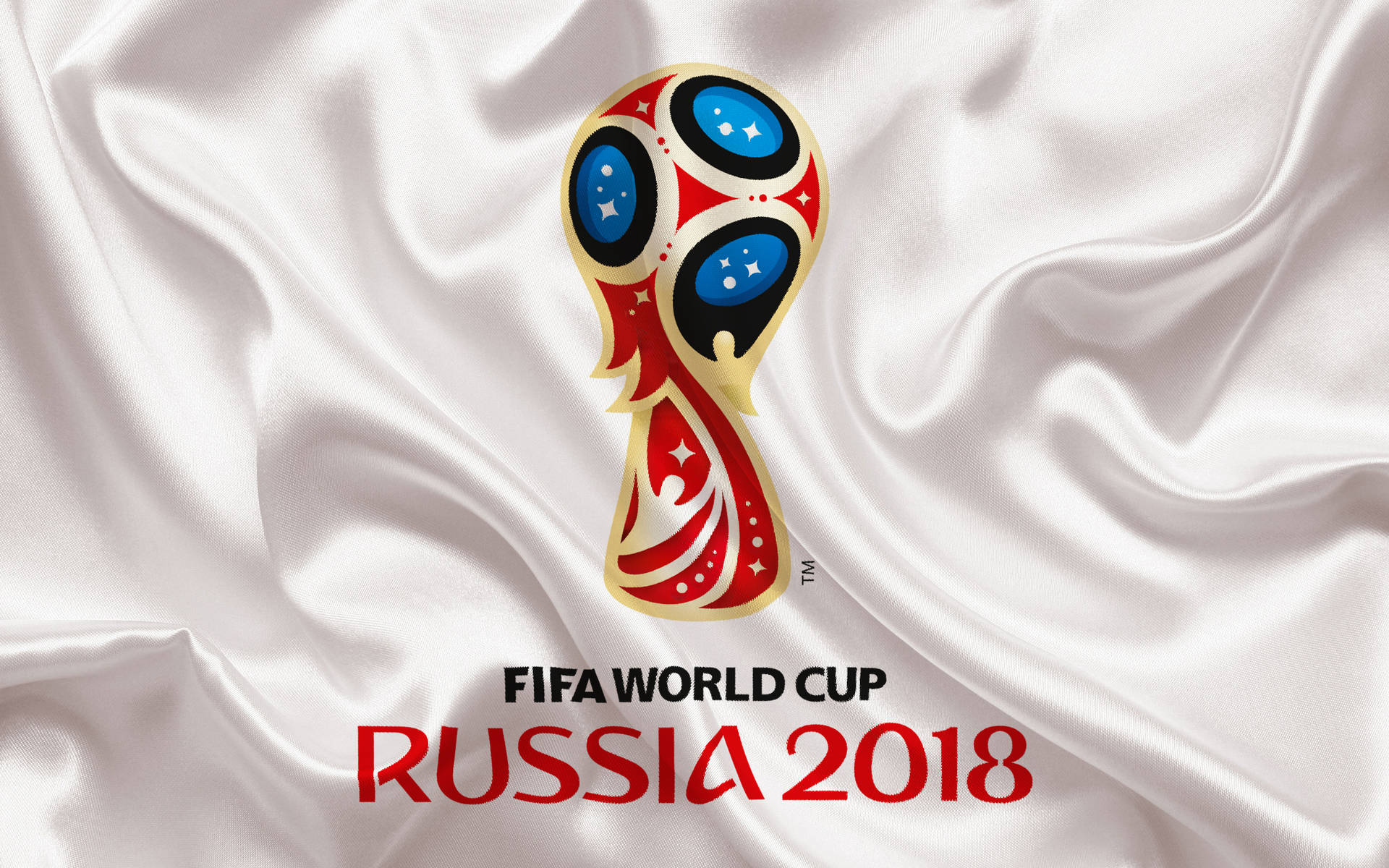 Coppa Del Mondo Fifa In Bianco Seta Sfondo