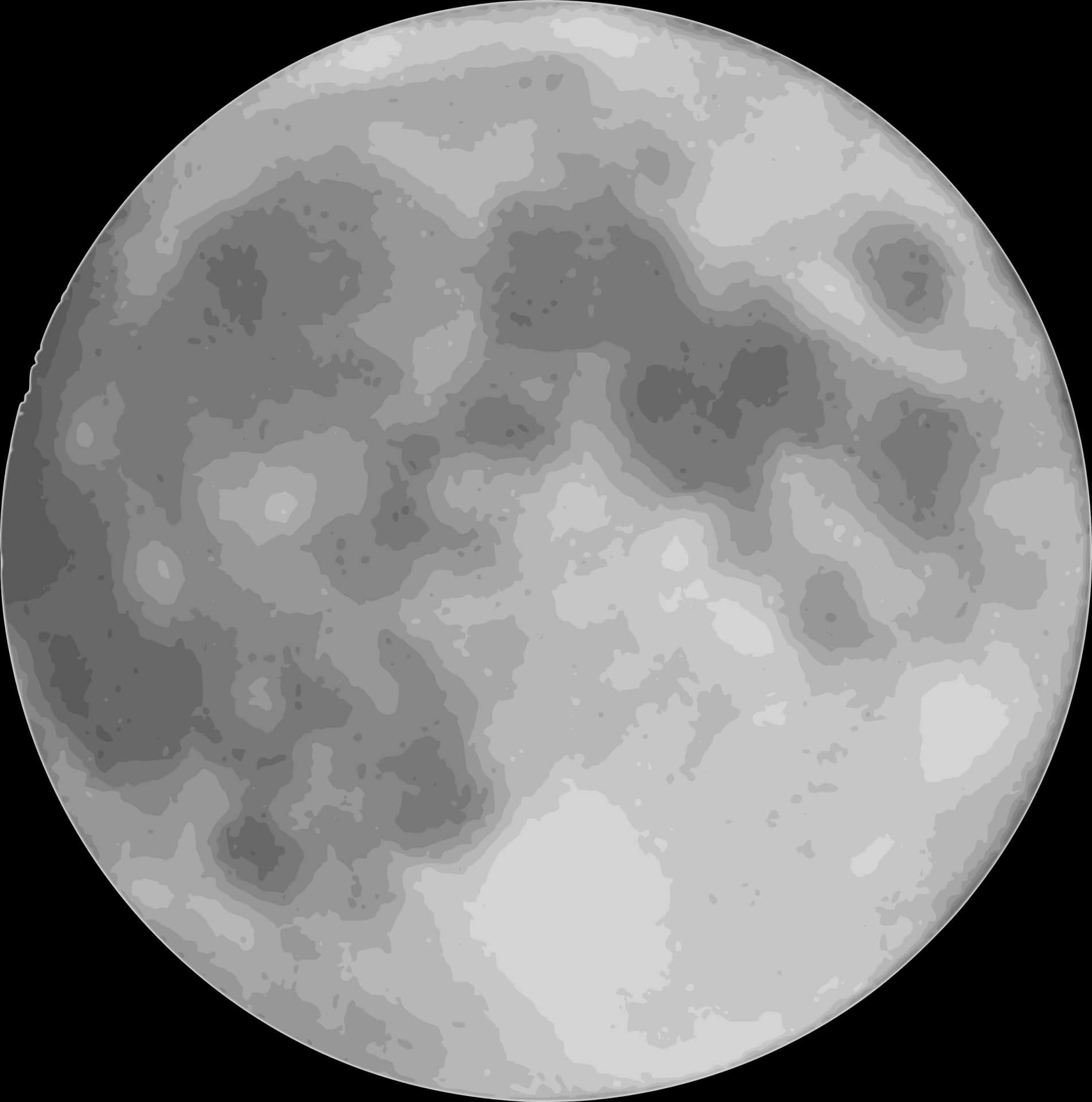 Full Moon Detailed View PNG