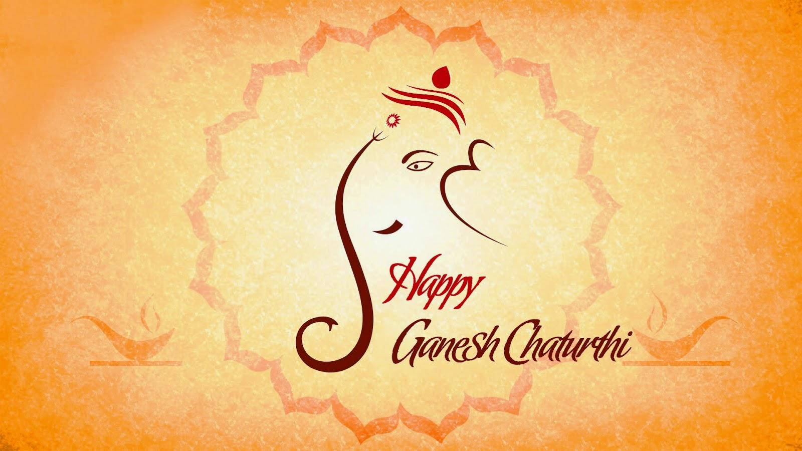 Ganesh Chaturthi Simple Wallpaper