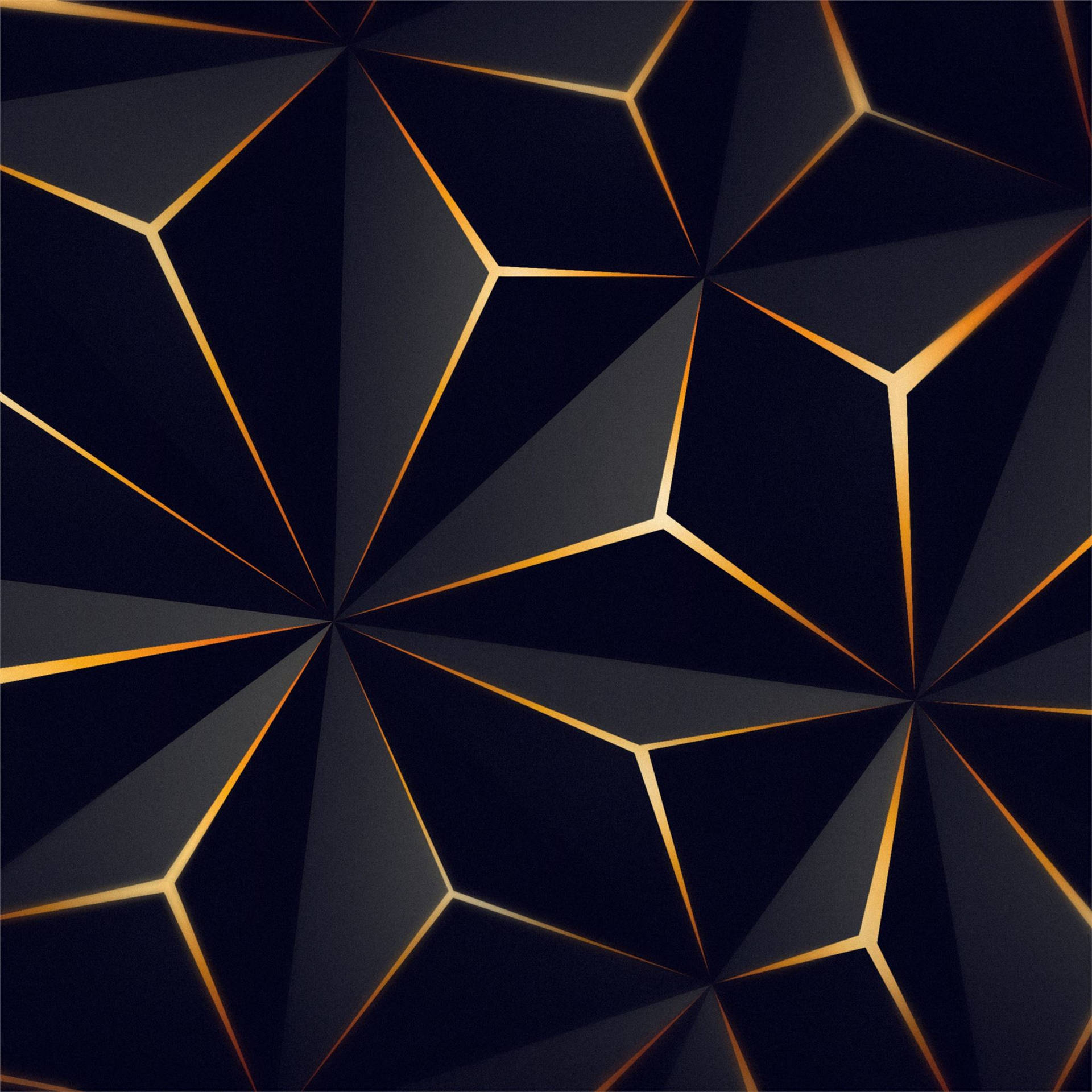 Golden Black Pyramids iPad Air 4 Wallpaper