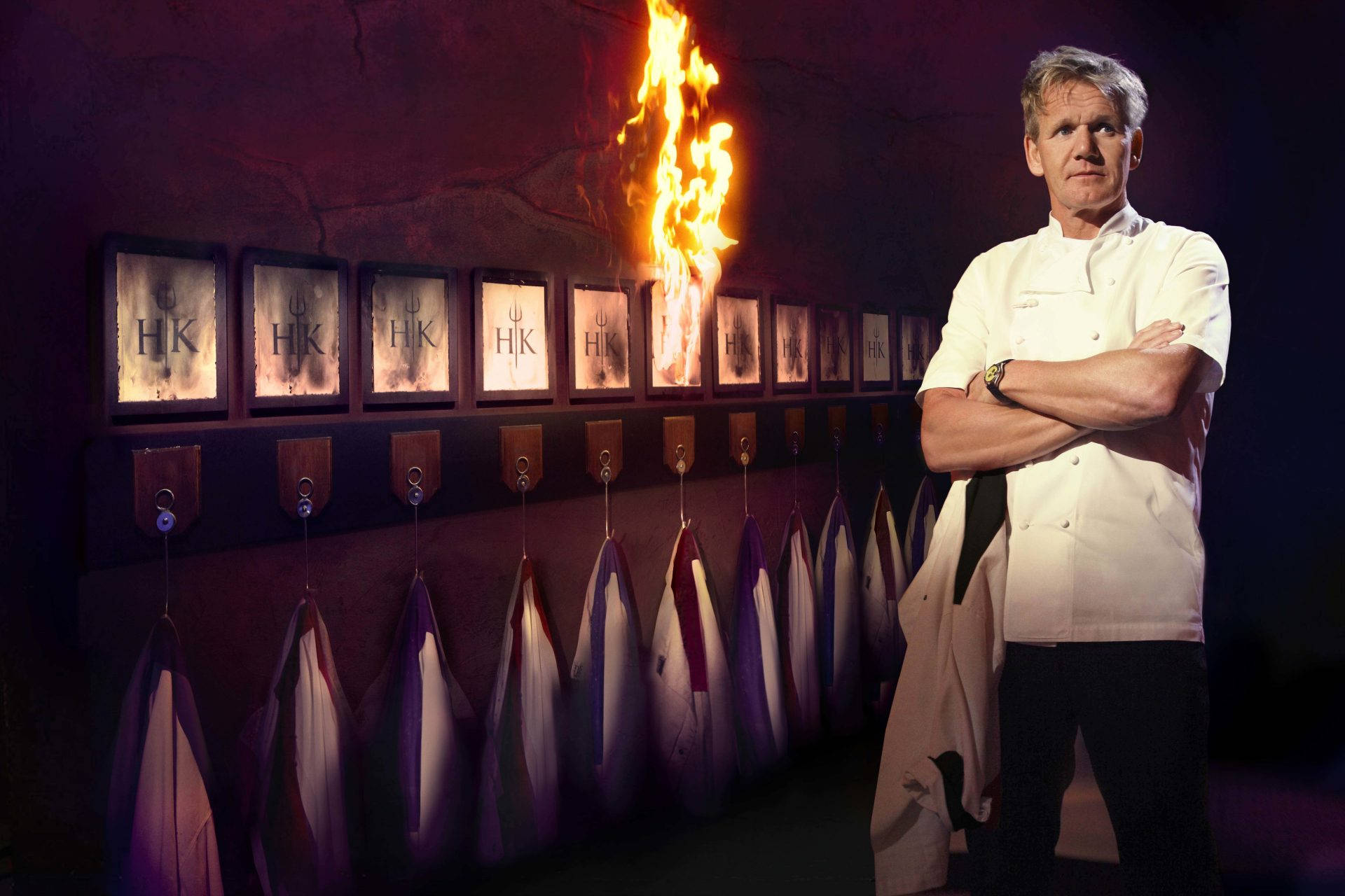 Gordonramsay Hk Show (in Portuguese: Show Do Gordon Ramsay Em Hk) Papel de Parede