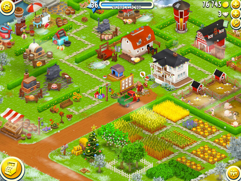 Hay Day Livello 36 Fattoria Sfondo