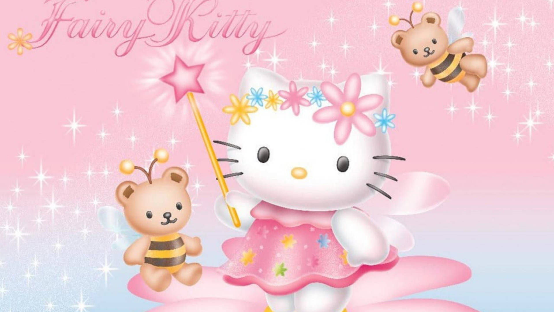 Hello Kitty Fata Rosa Sfondo