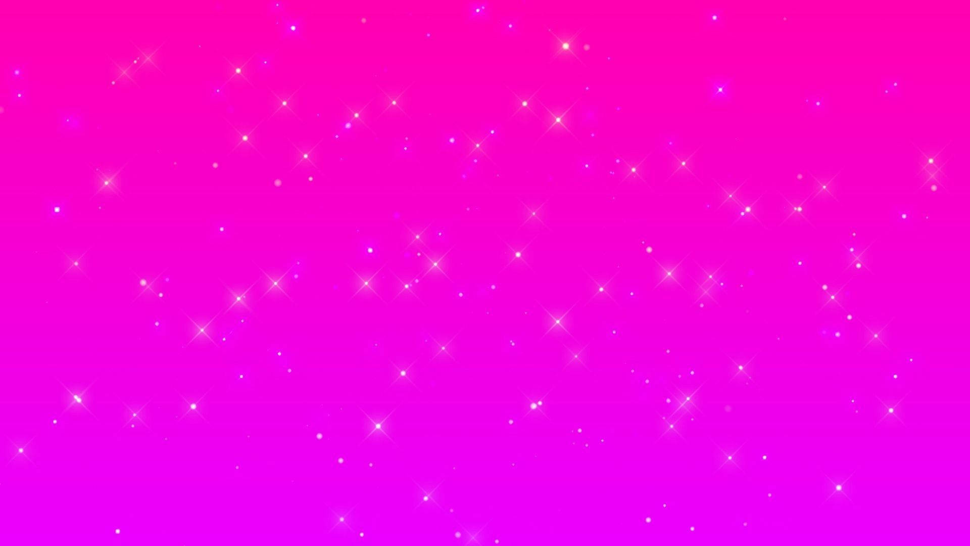 Hot Pink Gradient Starry Sky Wallpaper