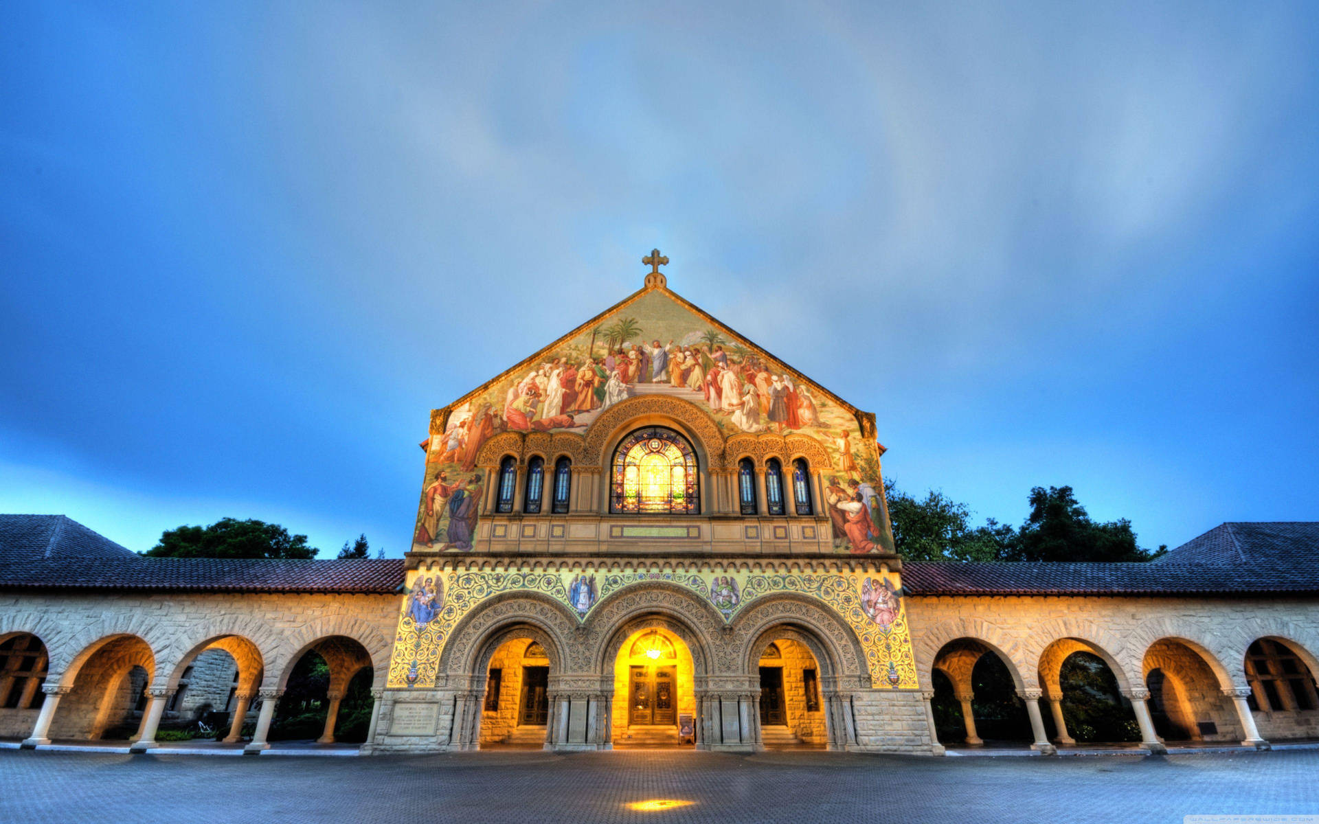 Upplyststanford University Kyrka. Wallpaper