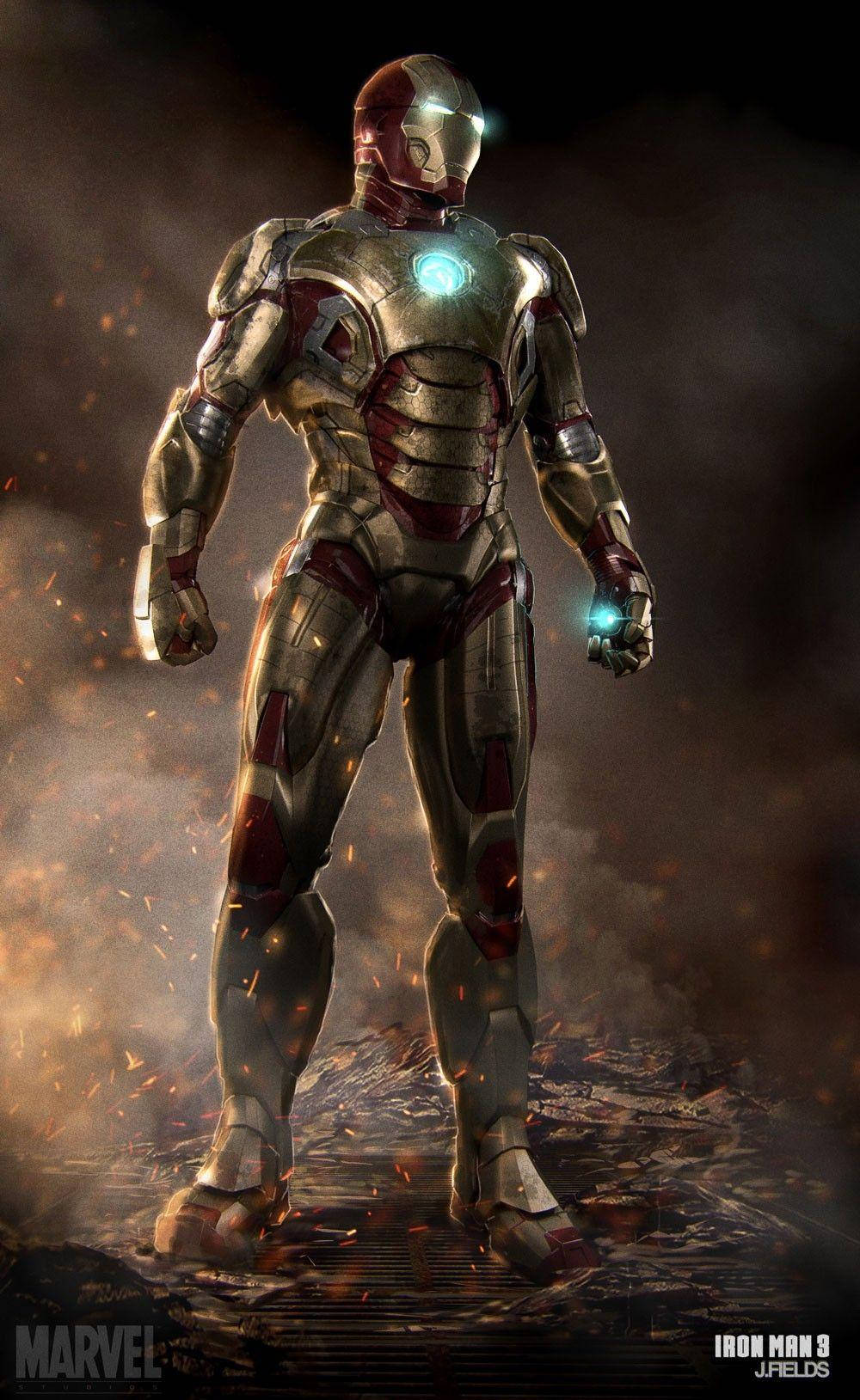 Ironman Mark 3 Poserar Framför Kameran. Wallpaper