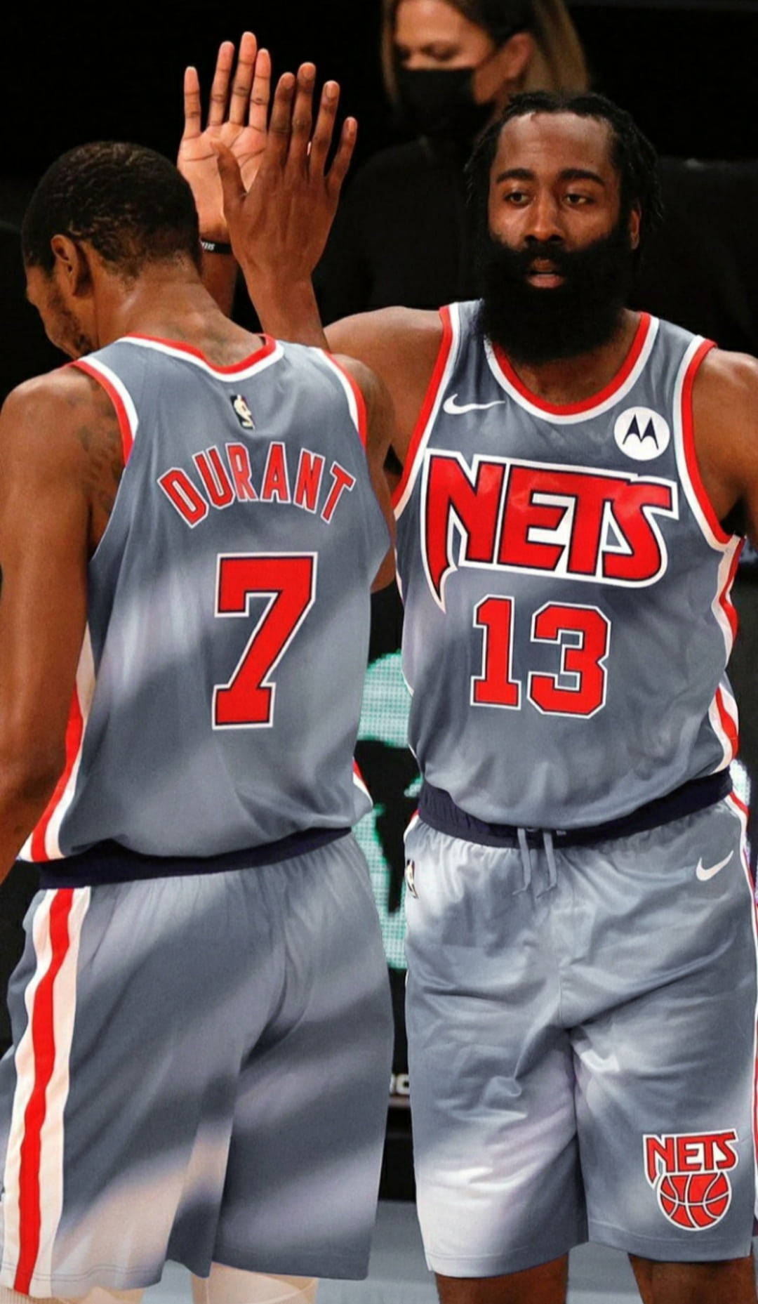 Jamesharden Och Kevin Durant Cool Wallpaper